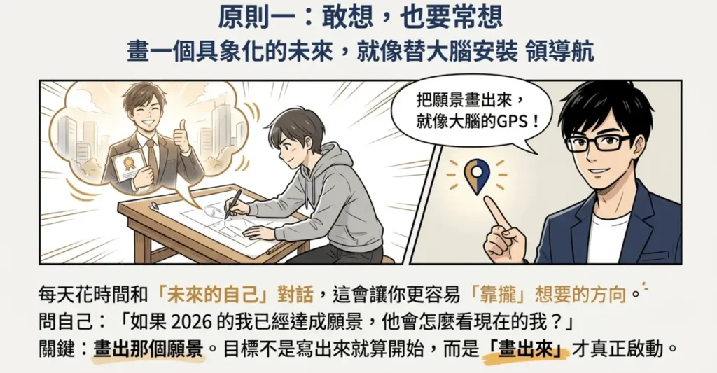原則一：敢想，也要常想