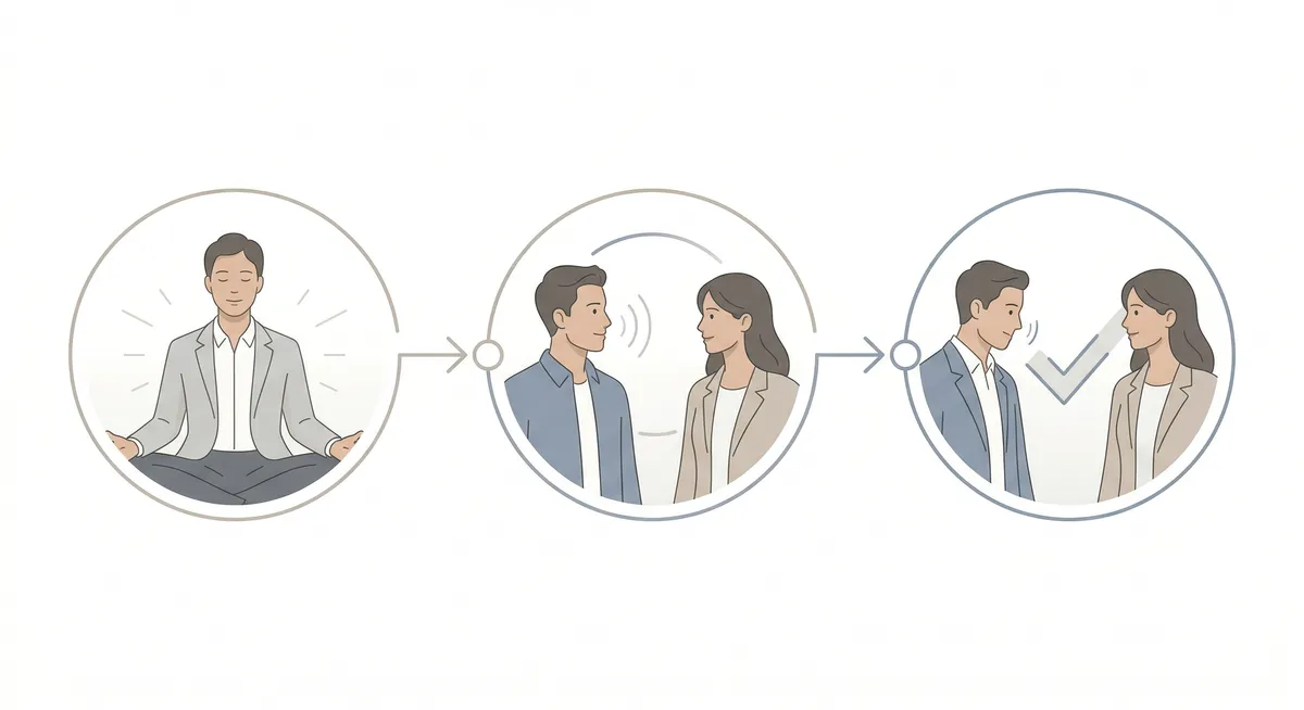 好的聆聽不是天賦，而是一個可以練習的結構：停、連結、確認。