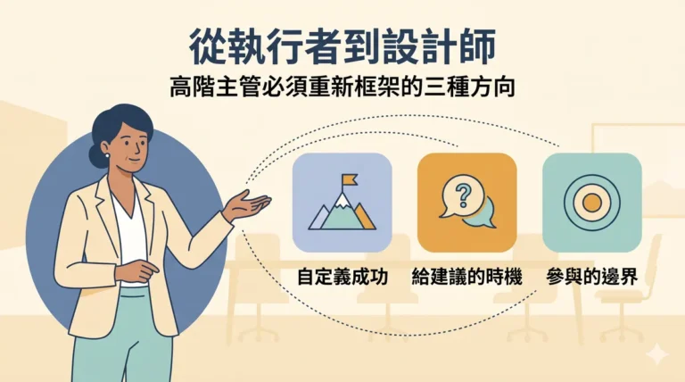 從執行者到設計師：高階主管必須重新框架的三種方向（封面）