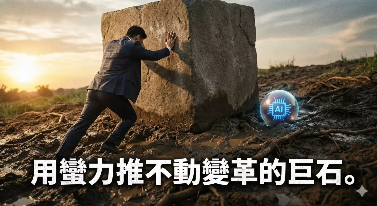 用蠻力推不動變革的巨石